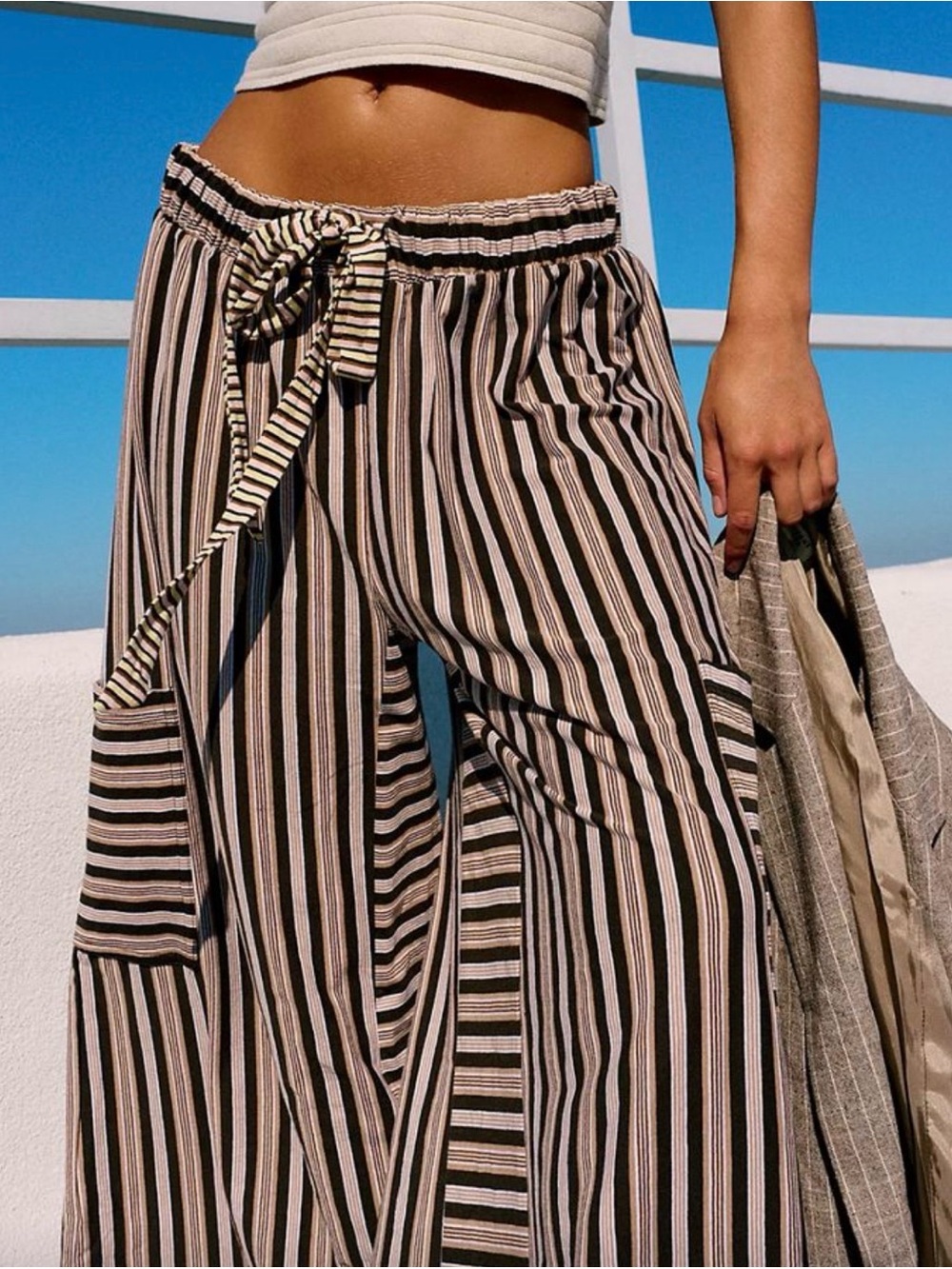 Free People Blanche Pants in color sandstorm